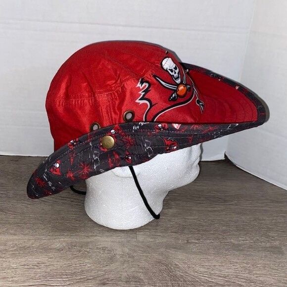 Tampa Bay Buccaneers NFL Foco Bucket Hat NWT Red and Black - Picture 4 of 6